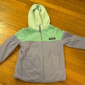 Lands' End Kids Hoodie - Mint and Lavender